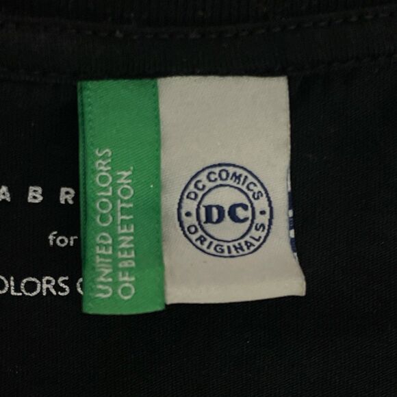 United Colors of Benetton DC Comics Graphic Tee Shirt Superman Black L - Picture 3 of 5